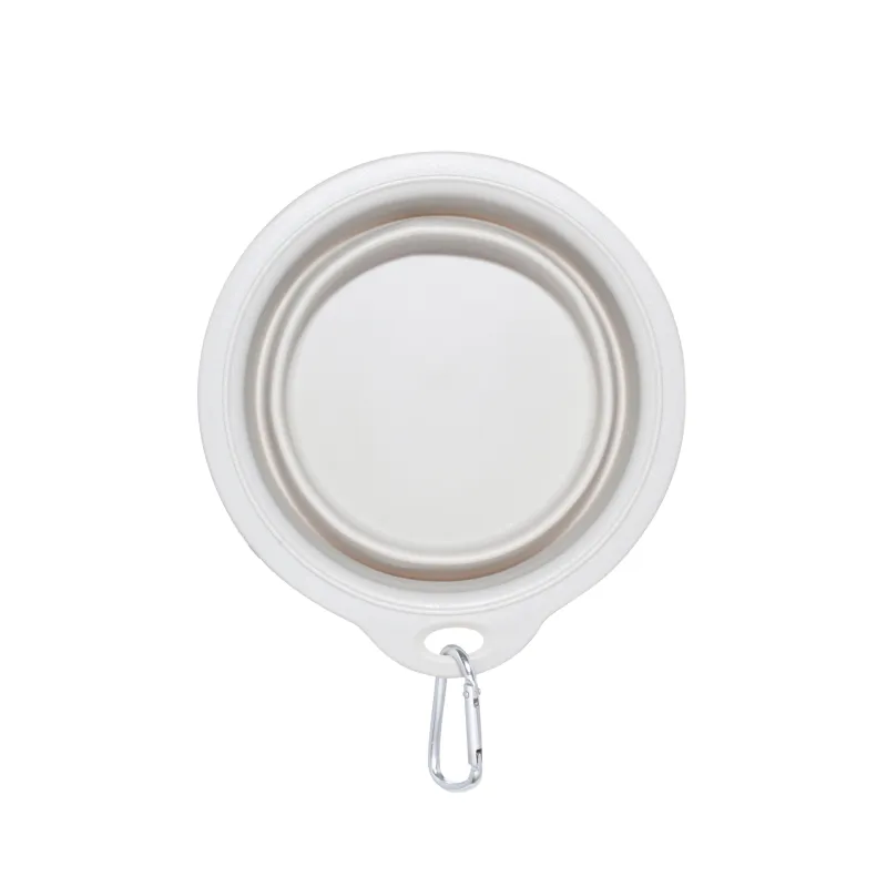 Жануарларға арналған ыдыс, 14х15 см, 420 мл, жол, жиналмалы, пластик / резеңке, сұр, Жылдам үй жануарлары, image-2