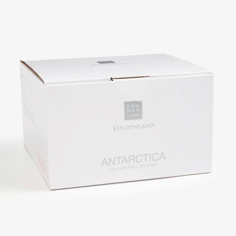 Шай жұбы, 2 тұлға, 4 зат, 250 мл, фарфор F, Antarctica, image-6