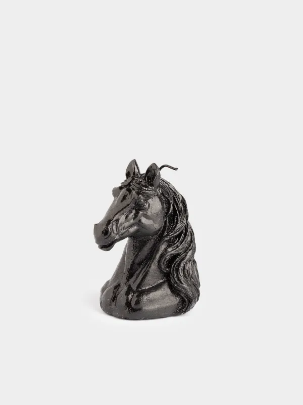 Шам, 7x10 см, жылтырақтары бар, қара, Жылқы, Horse black, image-0