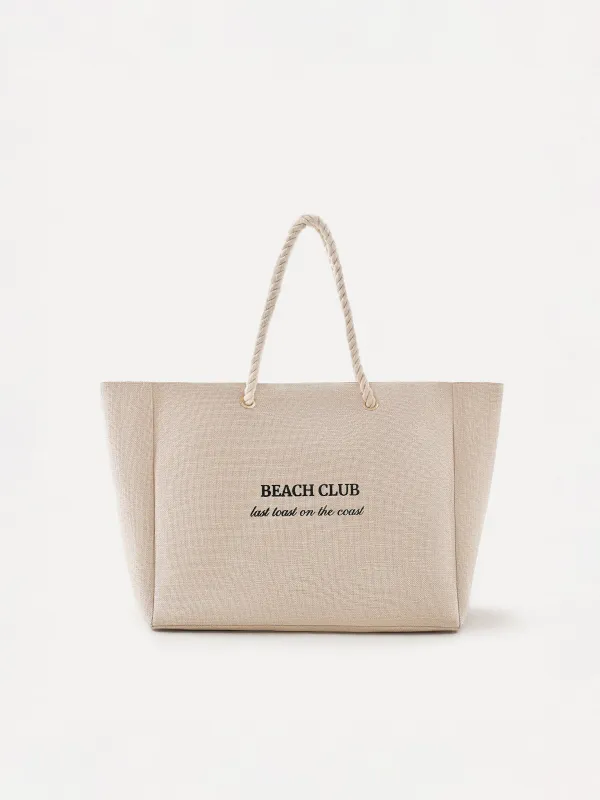 Әйелдер сөмкесі, 44х35 см, полиэстер, сарғылт-қоңыр, Beach Club, Coast, image-0