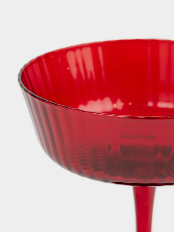 Шампан бокалы, 230 мл, шыны Р, қызыл, Ribby color, image-3