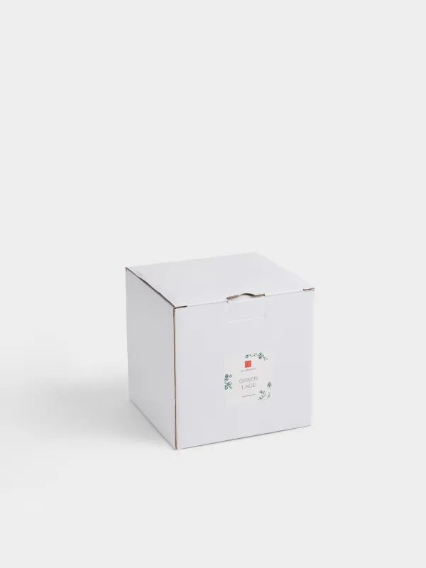 Подставка для кухонных принадлежностей, 14 см, фарфор P, бежевая, Зеленые цветы, Green lace, image-3