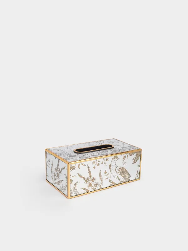 Қағаз майлық қорабы, 25х13 см, пластик/шыны, айна, Құс, Bluebird, image-0