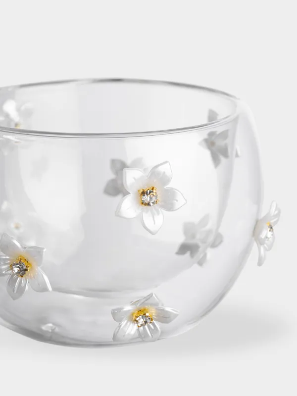 Кружка, 270 мл, стекло Б/пластик, Цветы, Air decor, image-3