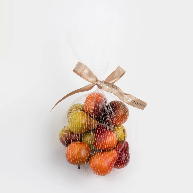 Сәндік жиынтық, 4 см, 12 дана, пенопласт, Алма мен алмұрт, Fruit decor