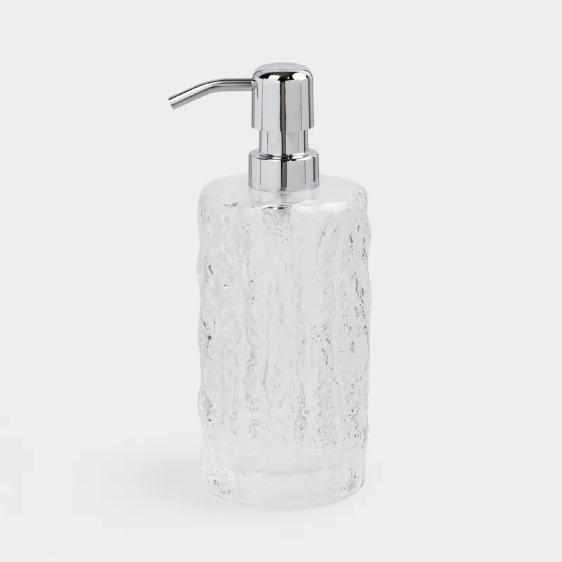 Диспенсер для жидкого мыла, 400 мл, стекло/металл, Hiona