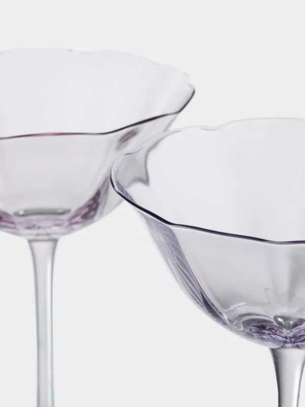 Шампан бокалы, 270 мл, 2 дана, шыны, ашық күлгін және жасыл, Flevertino, image-3