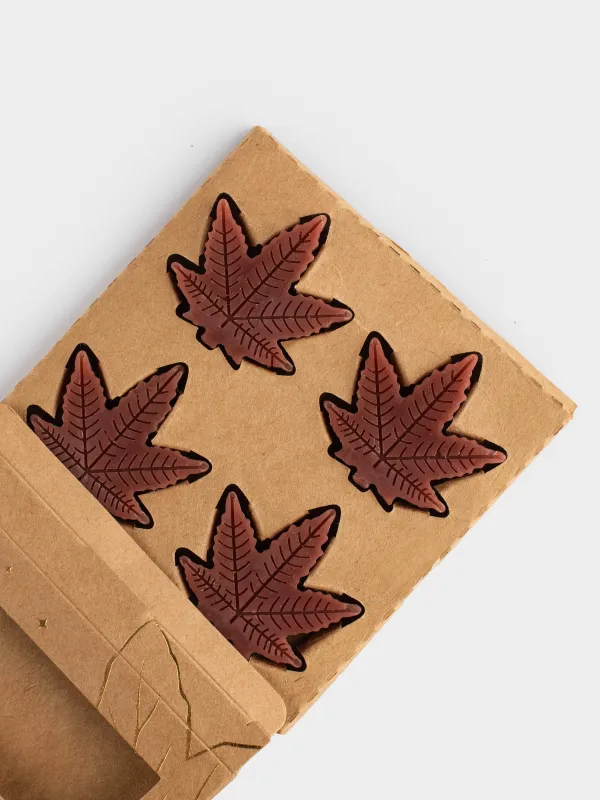 Хош иісті балауыз, 4х4 см, 4 дана, қоңыр, Үйеңкі жапырағы, Balmy autumn, image-5