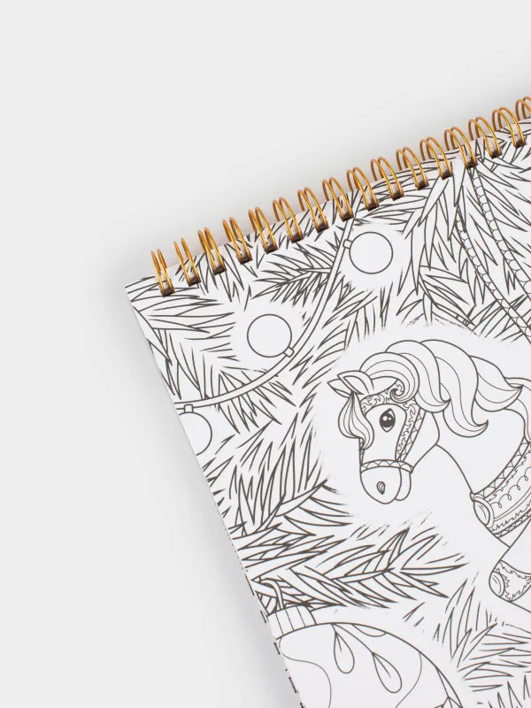 Бояуға арналған альбом, 21х21 см, 24 парақ, жарқыраған, өрнектері бар, Draw creative, image-4