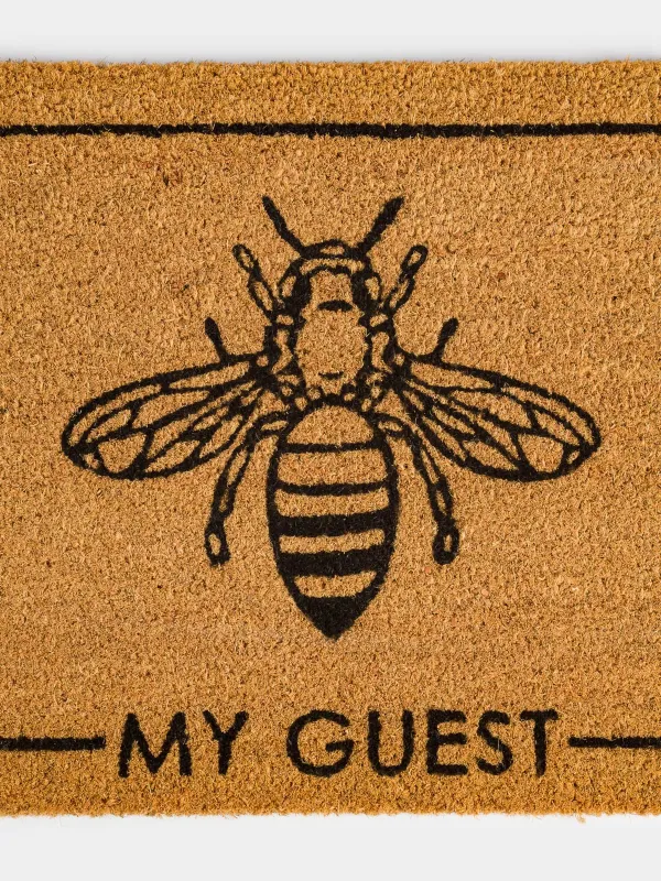 Кілемше, 45x75 см, кокос, сарғылт-қоңыр, My guest, Honey, image-1