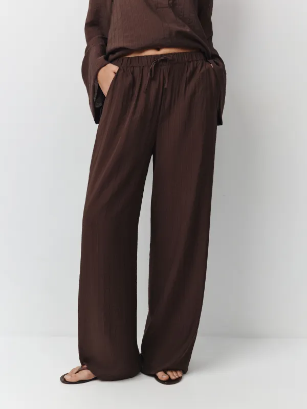 Әйелдер шалбары, өлшемі XS, вискоза/нейлон К, қоңыр, Lucia, image-2