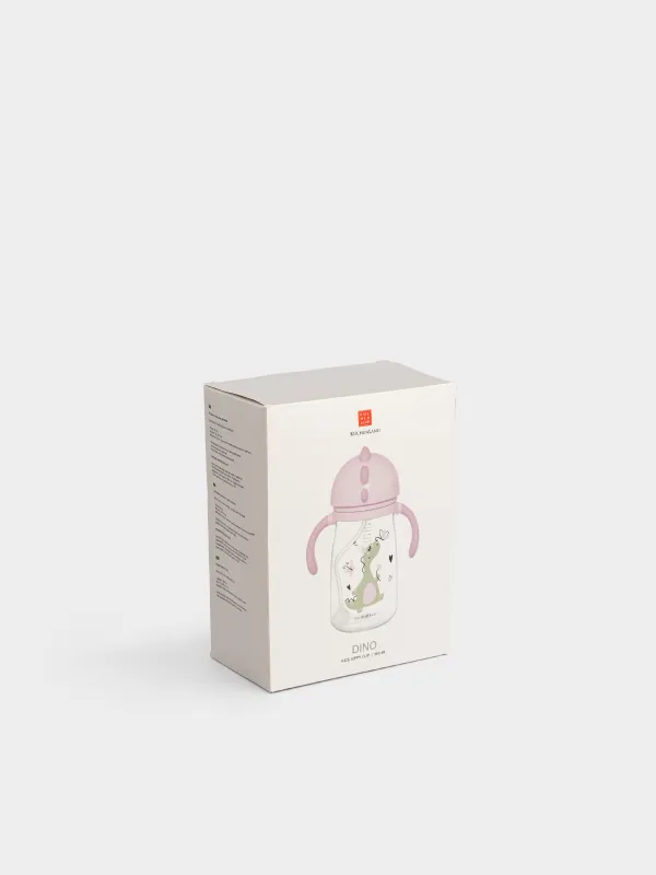 Бутылка-поильник, детская, 360 мл, тритан, розовая, Динозаврик, Dino, image-5