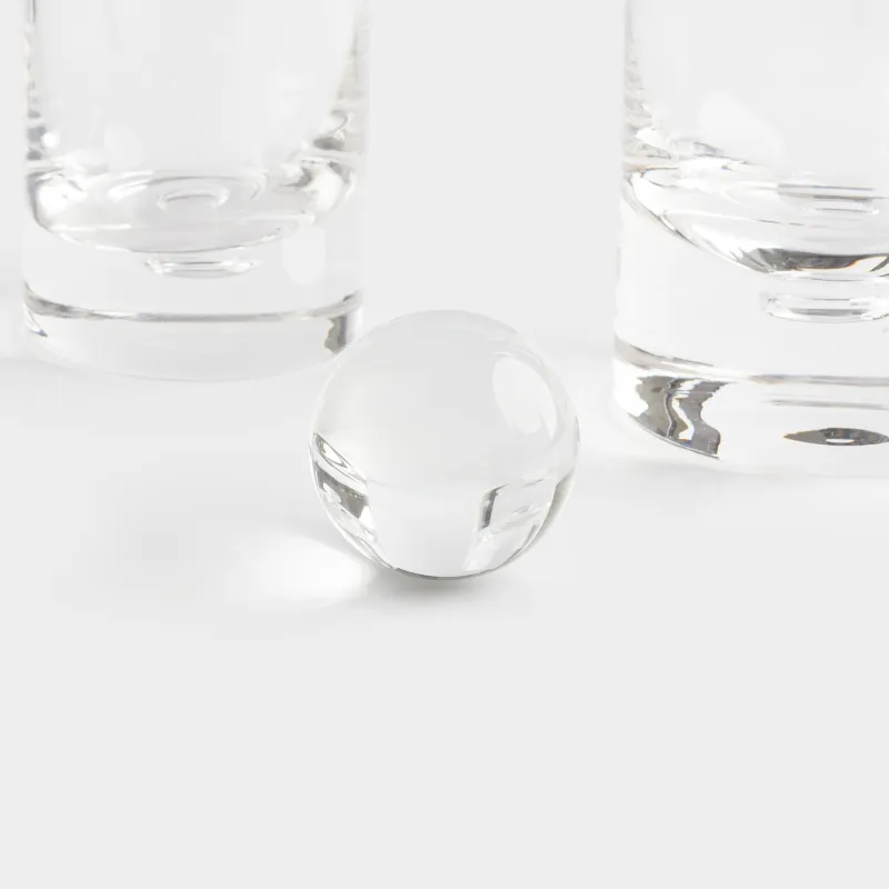 Вискиге арналған жиынтық, 2 адам, 3 зат, графин/стақандар, шыны, Көпіршік, Dew, image-2