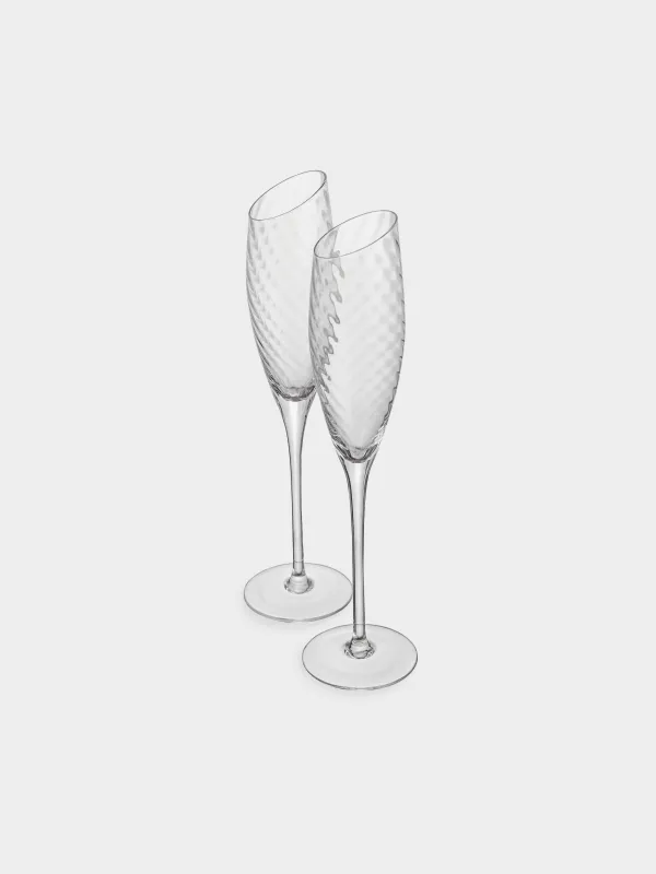 Шампан шыны, 170 мл, 2 дана, шыны, Charm V, image-1