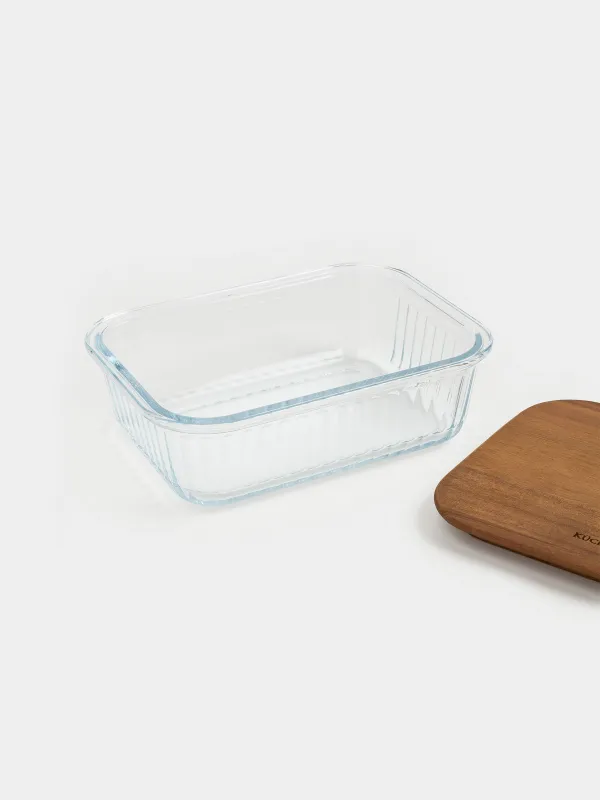 Контейнер, 1л, шыны Т/ағаш, тікбұрышты, Ravi wood, image-6