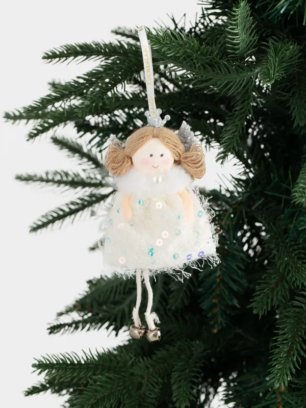 Шырша ойыншығы, 16 см, полиэстер/пенопласт, күміс, Қанатты қыз, Sweet girl, image-3