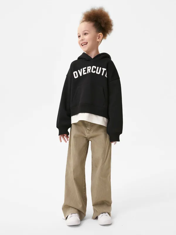 Худи детское, р. 140 см, для девочек, хлопок/полиэстер, черное, Linta, image-7