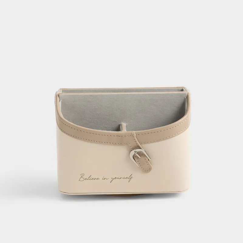 Косметикаға арналған органайзер, 19х15 см, айналмалы, 5 бөлім, жасанды былғары, гүлдер, Beauty print