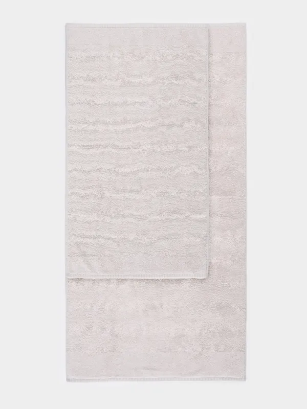 Комплект полотенец, 50x90/70x140 см, 2 шт, хлопок, бежевый, Terry cotton, image-1