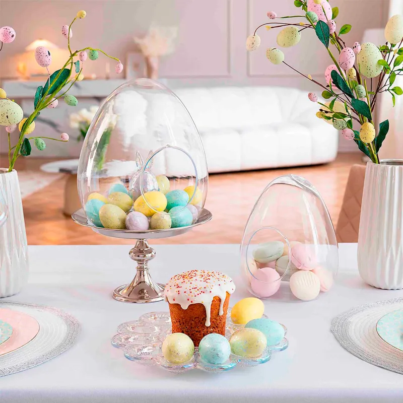 Кәмпит ыдысы, 17х23 см, шыны, Жұмыртқа, Clear, image-6