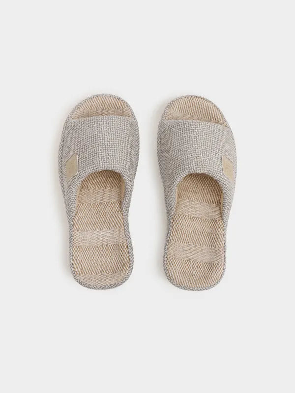 Әйелдер тәпішкелері, үйге арналған, өлшемі 36-37, полиэстер, ашық сұр, Serious, image-1