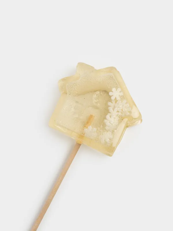 Мұз кәмпит, 40 гр, сылдырмақ, таяқшада, изомальт, ақ, Үйшік, Sweet life, image-2