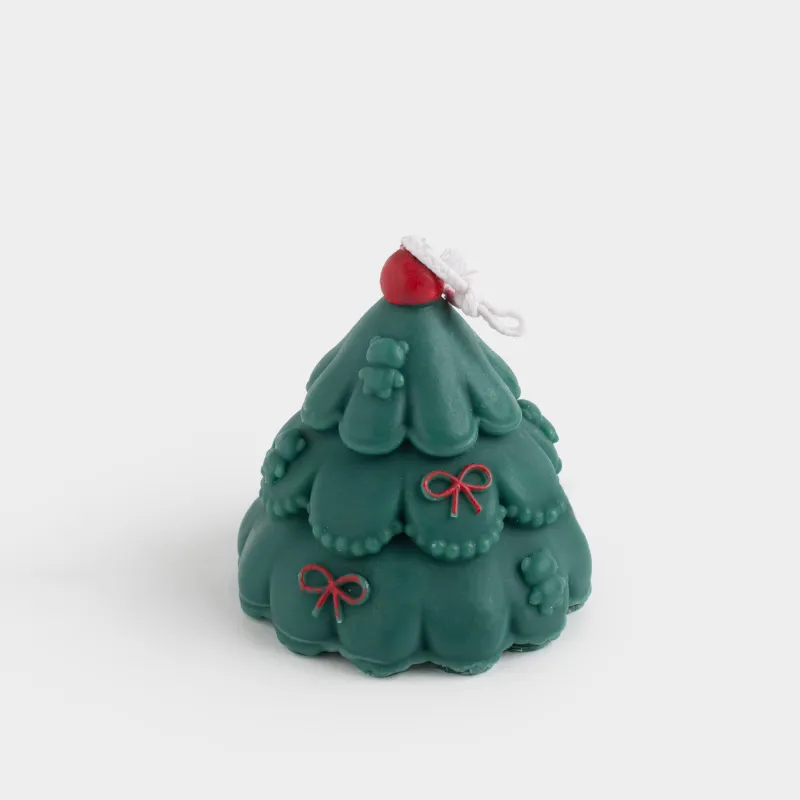 Свеча, 7 см, зеленая, Елка, Fir candle