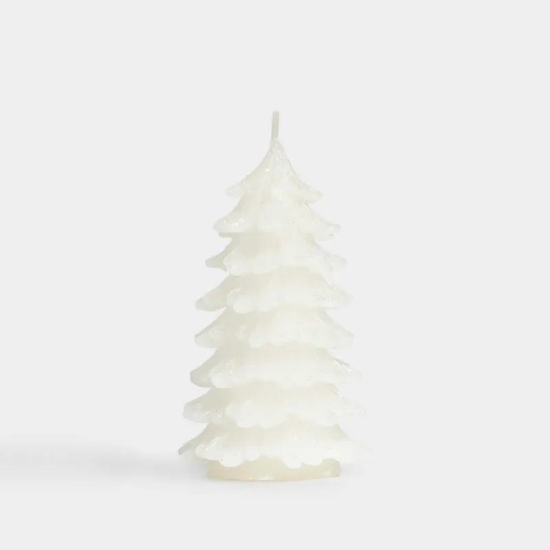 Шам, 6х11 см, ақ, Шырша, Fir candle