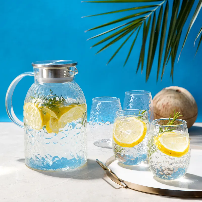 Сусын жинағы, 4 тұлға, 5 зат, пайдаланылған шыны/болат, Litchi, image-5