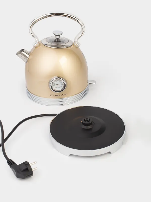 Шайнек, электрлік, 1,7 л, 1850-2200 Вт, болат/пластик, алтын, Vintage kitchen, image-6