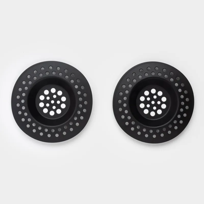 Фильтр для раковины, 7 см, 2 шт, сталь, черный, Black style
