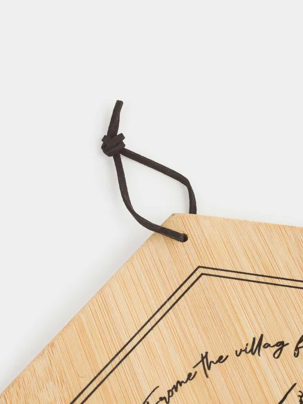 Кесу тақтасы, 25х22 см, бамбук, алтыбұрышты, Ара, Honey, image-2