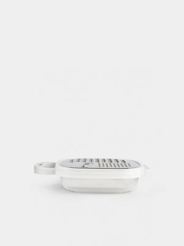 Терка, 25х19 см, с контейнером, пластик/сталь, белая, Assist, image-4