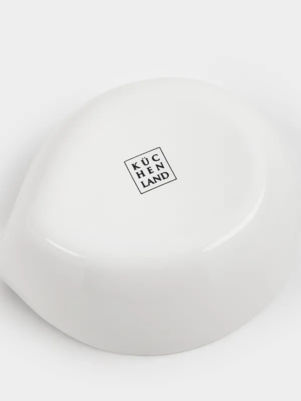 Пиала, 13х11х4 см, 270 мл, фарфор P, белая, Лепесток, Blomblad, image-4