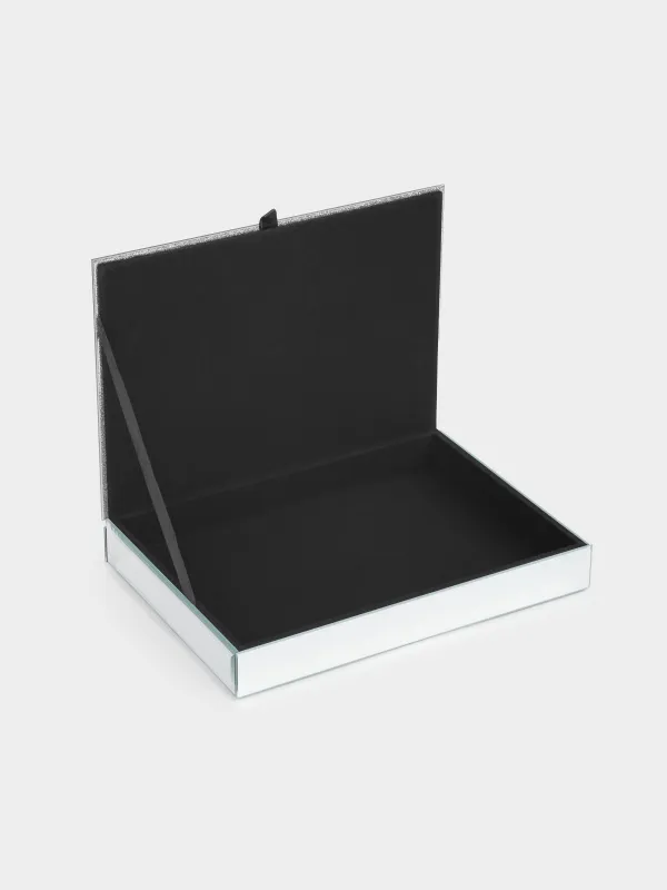 рге арналған қобдиша, 25х18 см, шыны, күміс түстес, Actress, image-3