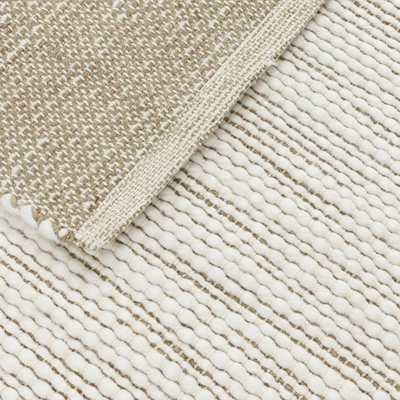 Кілем, 80х200 см, полиэстер/джут/мақта, сарғылт-қоңыр-сүт түстес, Vincent, image-5
