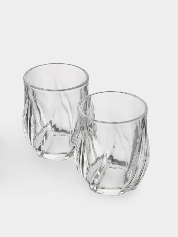 Виски стақаны, 9 см, 360 мл, 2 дана, шыны Р, Crumpled, image-1
