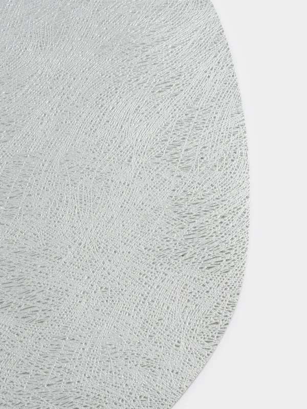 Салфетка под приборы, 31x43 см, двусторонняя, ПВХ, фигурная, серебристая/золотистая, Rock, image-3