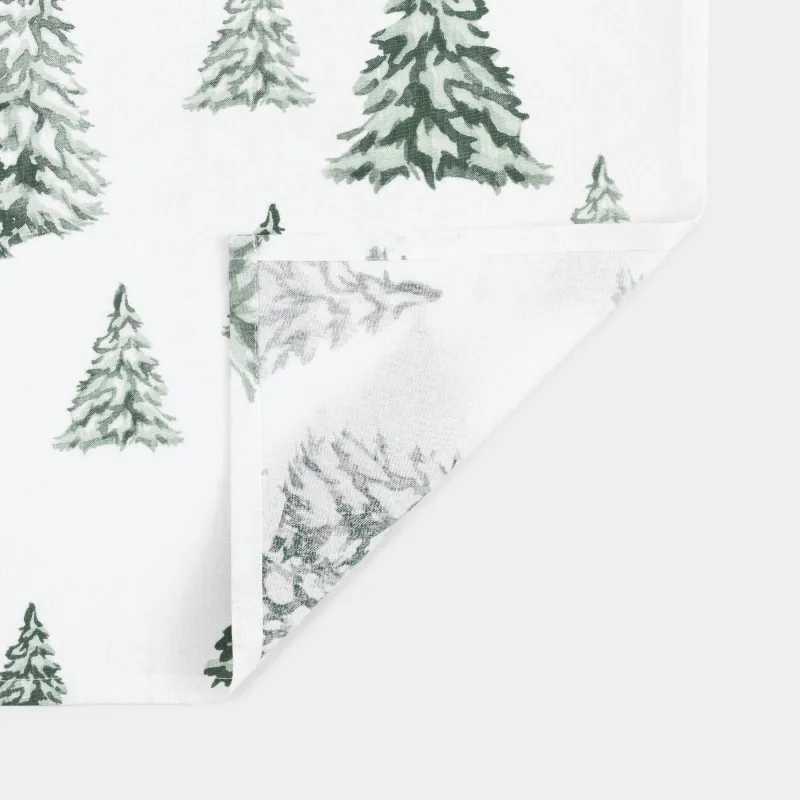 Полотенце кухонное, 40х60 см, хлопок, белое, Ели, Tree, image-1