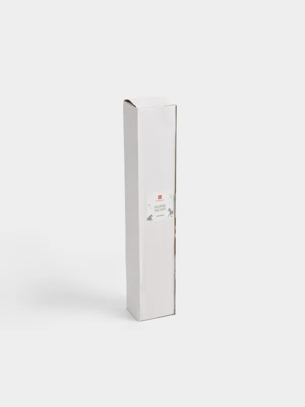 Шамдарды сөндіруге арналған қақпақ, 34 см, металл, күміс, Жылқы, Horse silver, image-4