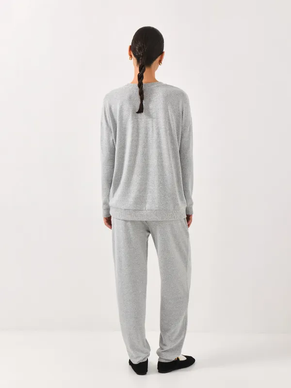 Әйелдер костюмі, өлшемі М, шалбары бар, полиэстер/спандекс, сұр, Bertha, image-6