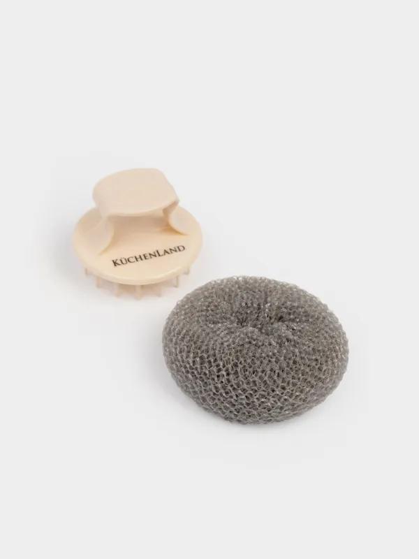 Губка для уборки, 8 см, пластик/полипропилен, Clean, image-2