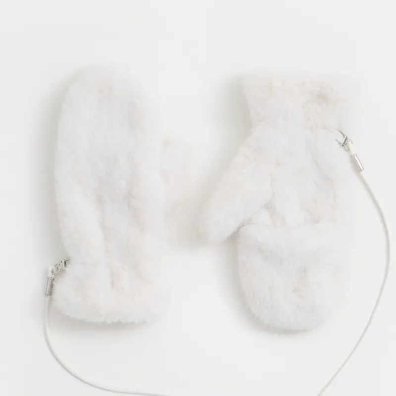 Варежки женские на шнурке, Shaggy