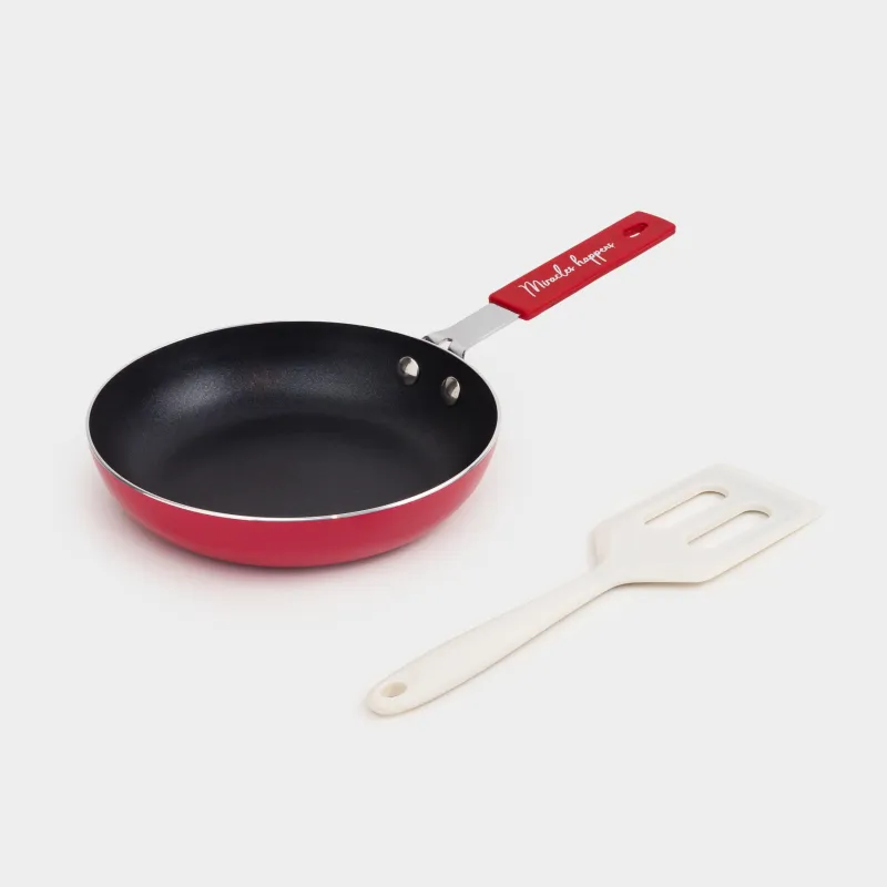 Сковорода, 16 см, с лопаткой, алюминий/силикон, Magic moments, image-0