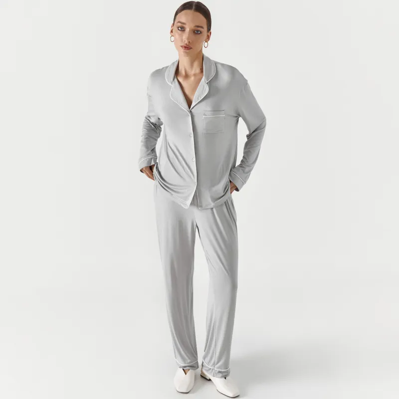 Әйелдерге арналған шалбар, үйге арналған, өлшемі L, вискоза, сұр, Lucy