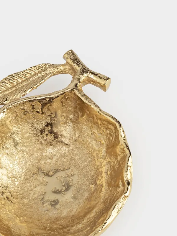 Сәндік табақша, 19х14 см, металл, алтын, Гранат, image-3