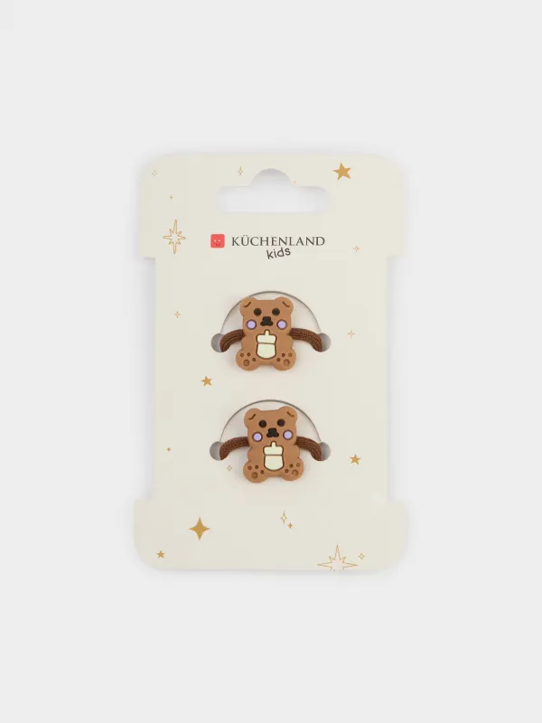 Резинка для волос, детская, коричневая, Gracile, image-2