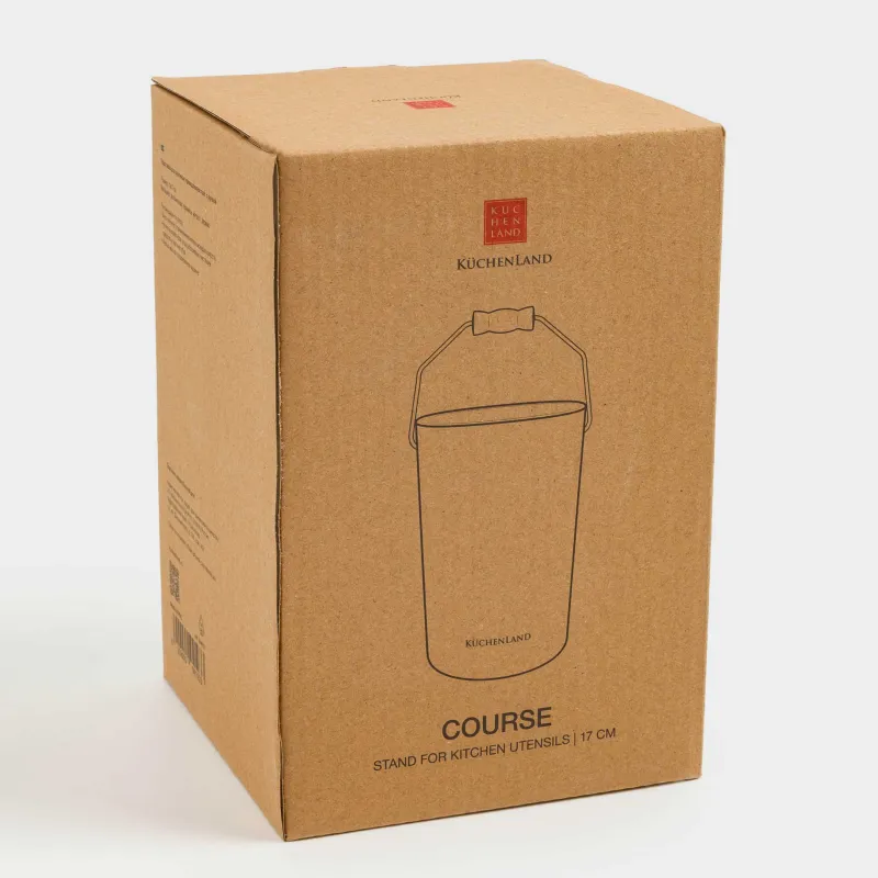 Ас үй керек-жарақтарына арналған тұғыр, 17 см, тұтқасы бар, керамика/металл, сүт түстес, Course, image-6