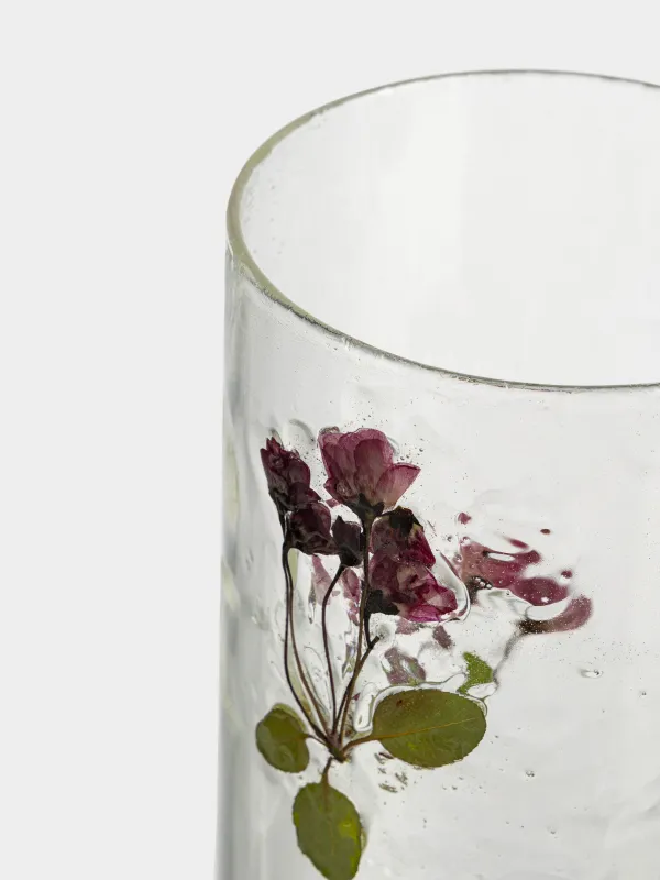 Сусымалы өнімдерге арналған құты, 900 мл, шыны Б, ішінде кептірілген гүлдері бар, Clear dried, image-4