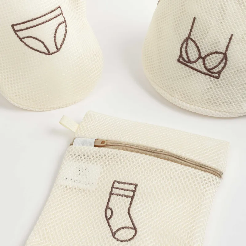 Іш киімді жууға арналған сөмке, 20х20 см, полиэстер, сарғылт-қоңыр, Safety new, image-5